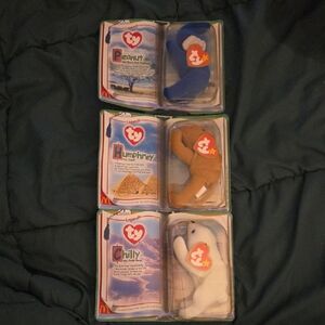 Ty Beanie Babies - Vintage - McDonalds Toys - Full Legends Set -  2000